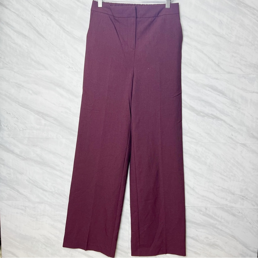 Joie Burgundy Wide Leg Trouser 4